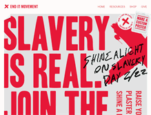 Tablet Screenshot of enditmovement.com